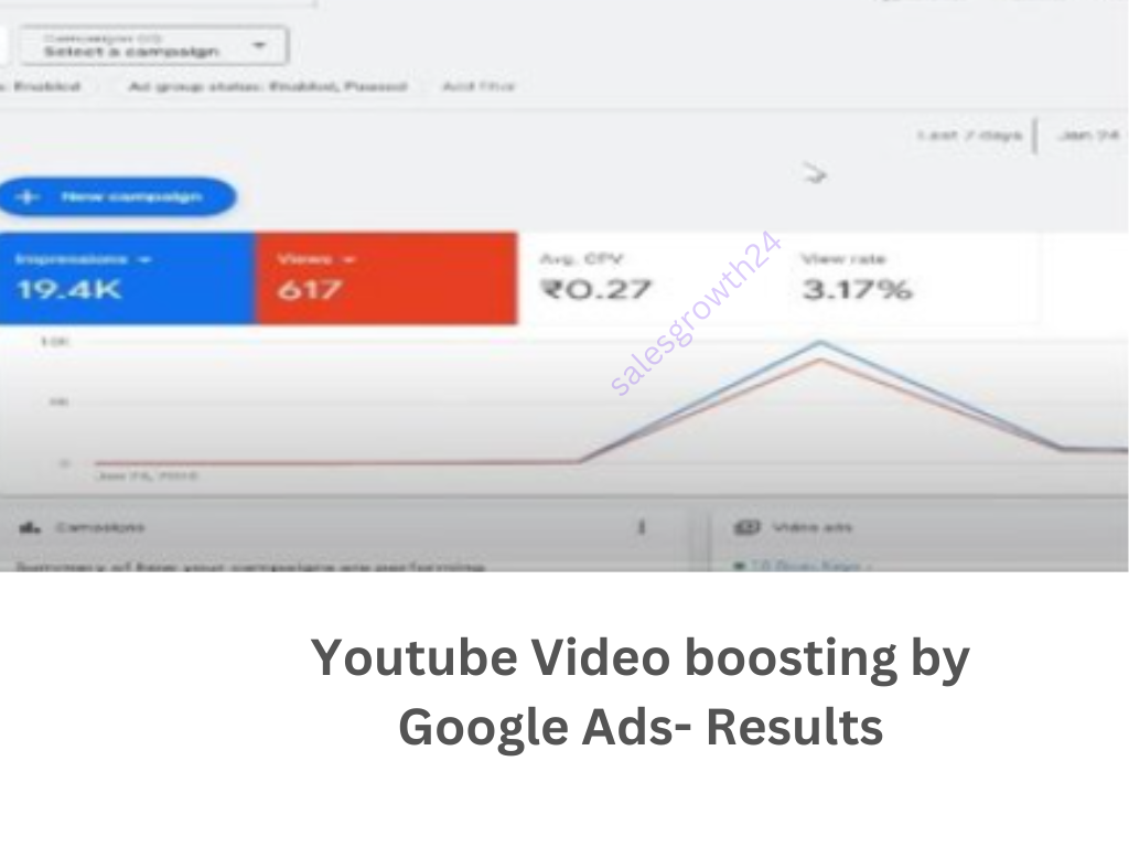 Youtube Video boosting by Google Ads- Reasult